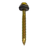 Tornillo Punta Aguja Madera Techo Chapa Arandela 2.5 X100u