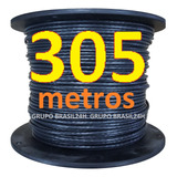 Cabo Rede Cat5e Preto 305m Cat5-e Cat-5e Metros Mt Connect