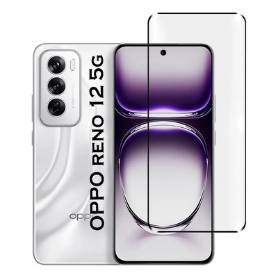 Mica Para Oppo Reno 12 5g Cristal Templado Curvo Full Glue | Meses sin interés