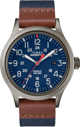 Timex Hombre Tw4b14100 Expedition Scout 40mm Reloj De Correa Color De La Correa Azul Marino