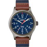 Timex Hombre Tw4b14100 Expedition Scout 40mm Reloj De Correa Color De La Correa Azul Marino