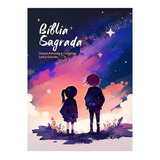 Bíblia Sagrada Infantil Rc Letra Grande Com Harpa Avivada E Corinhos Capa Dura Pequena Estrelas