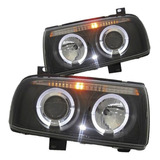 Faros C/lupa Leds P/ Volkswagen Jetta A3 1993-94 1996,97,99