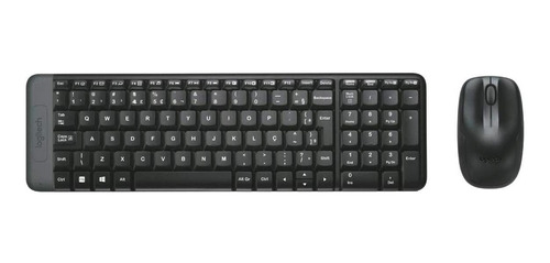 Logitech Mk220 Port Br Ç Kit Teclado Mouse Wireless S/ Fio