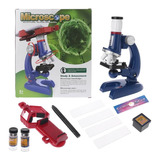 Kit De Microscópio Biológico 100x-1200x Com Suporte Para Tel