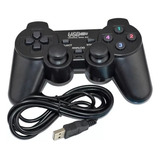 Joystick Para Pc Notebook Usb Analogico Con Vibracion Color Negro