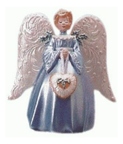 Victorian Miniatura Ángel Punta Del Árbol Del Ornamento 1999