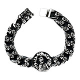 Pulsera De Calaveras Punk Hombre Moda Masculina Xxx