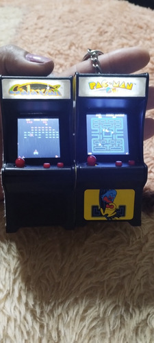 2 Mini Máquina De Fliperama, Pac-man E Galáxia Para Colecion