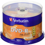 50 Piezas Dvd Verbatim 4.7gb 16x Spindle Dvd-r 120 Min