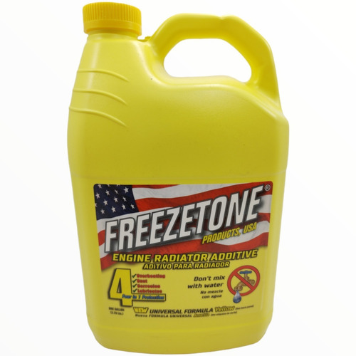 Liquido Refrigerante Freezetone 4lts Verde/rojo/amarillo Cuo