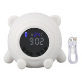 Reloj Despertador Digital Con Ruido Blanco Recargable, 17 Ni