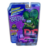 Fusca Rat Fink Volkswagen Beetle Salão Diecast Roxo E Rosa