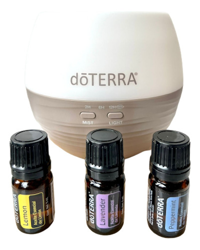 Doterra Difusor Petalo + Kit De Aceites Esenciales