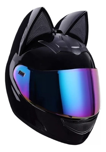 Cascos De Moto Con Orejas De Gato Para Hombre Y Mujer Hn