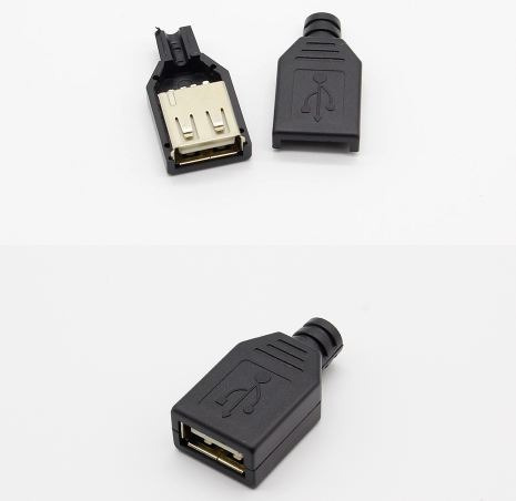 Conector Usb Hembra  Cable Pack 5 Unidades Arduino Raspberry