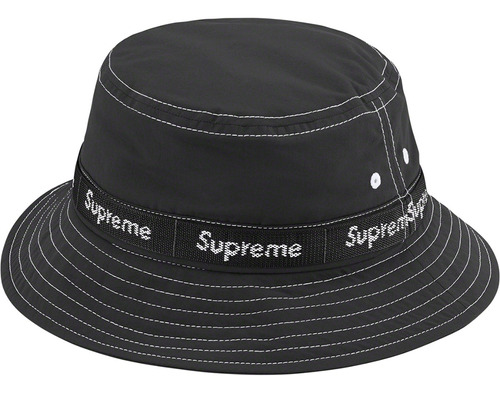 Gorro Supreme Webbing Crusher Bucket Hat Original Box Logo