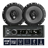 Estereo Bluetooth Am Fm Parlantes Bomber 6 Pulgadas Triaxial