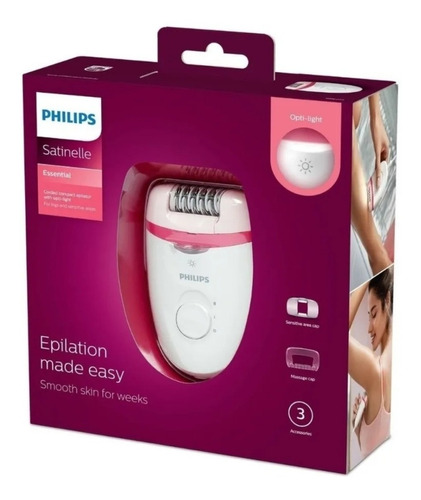 Depiladora Philips Satinelle Con Accesorios/ Bre255.