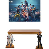 Free Fire Kit Display 2 De Chão + Painel 100 X 0,70 Cm