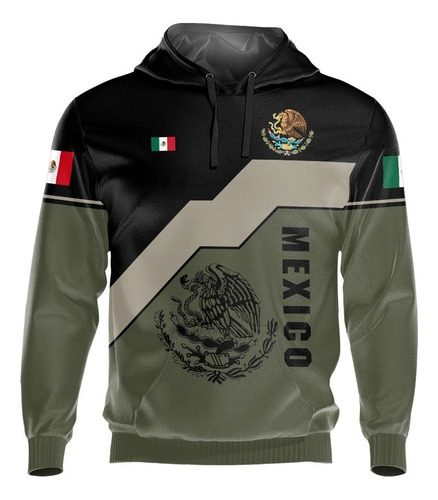 Sudadera Con Capucha Personalizada Con Diseño Mexicano Para