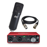 Interface  Focusrite 2i2 3ra Gen Placa De Sonido + Mic Cond