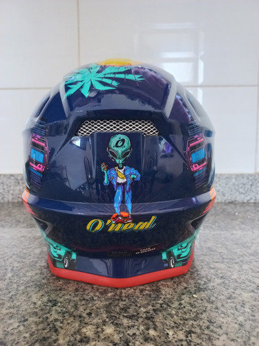 Casco Moto Cross Niño Dinossauro 