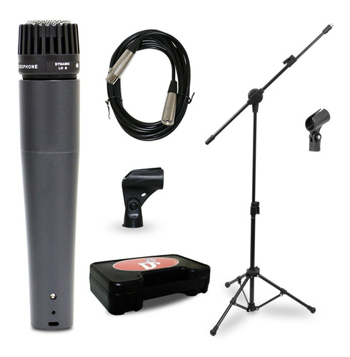 Kit Arcano Microfone Renius-7 Xlr-xlr + 1 Pedestal Pmv P Mic