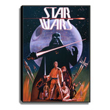 Cuadro Decorativo De Poster Vintage De Star Wars 28x40cm 