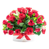 Arreglo Floral Con Rosas Box Of Roses Para Regalar
