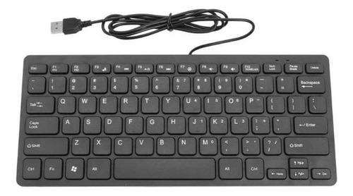 Mini Teclado Usb Keyboard K-1000 78 Teclas Color Del Teclado Negro