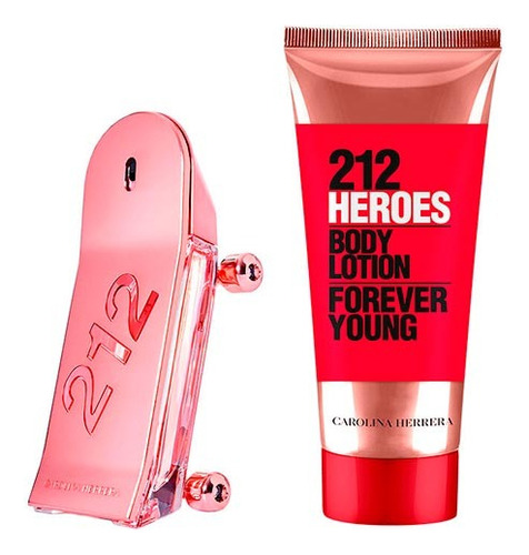 Set Carolina Herrera 212 Heroes Dama 2pz 100% Original