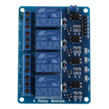 Modulo Rele 4 Canales 12v Arduino Bornera Contactos 250v 10a