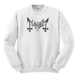 Sudadera Mayhem Logo Black Metal  Sin Gorro