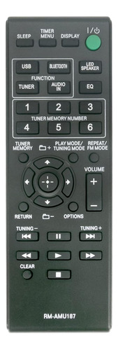 Control Remoto Rm-amu187 P/ Sony Cmt-s30ip Gtk-n1bt Cmt-s20