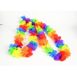 10 Collar Hawaiano Neon Flores Fiesta Disfraces Boda Evento