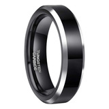 6/8mm Anillo De Tungsteno De Compromiso Masculino **