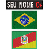 3pç Tarjeta C/ Nome Brasil Rio Grande Do Sul Militar Ban148