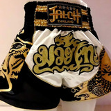 Jalch Short Muay Thai Muaythai Kickboxing Mma Kick Gold Drag