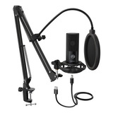 Kit Microfono Condenser Usb Gamer Streamer Fifine T669