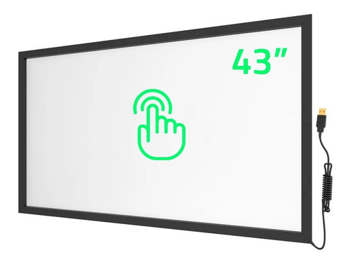 Lousa Interativa Touchscreen Moldura Quadro Touch 43 Pol