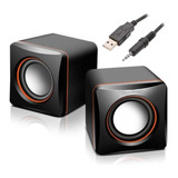 Mini Caixa Caixinha De Som Para Notebook Pc Speaker Usb 2.0