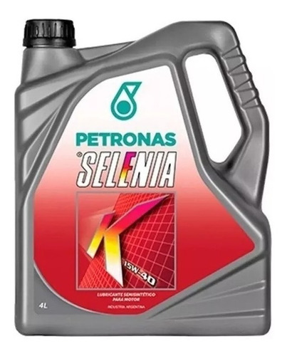 Selenia K 15w40 X 4lts Semi Sintetico Caja Cerrada X 5 Uni