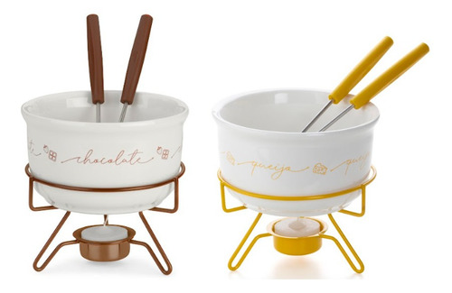 Aparelho Kit Fondue Chocolate E Queijo Forma Inox 8001974 E