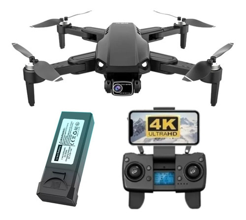 Drone L900 Pro Se 4k Gps 1,2km 25m 3 Baterias Testado Cor Preto