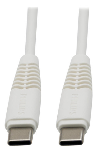 Cable Philips Ubc-c A Usb-c 1m 2a Max Blanco Dlc5531w