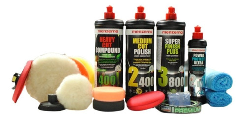 Kit Tratamiento Acrilico Completo Full Pulido Menzerna Detailing