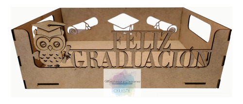 Cajas De Mdf Para Desayuno 28x20 Cms 12 Pzs Graduación