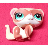 Figura 3169 Little Pet Shop Hasbro Hurón De Ojos Celestes