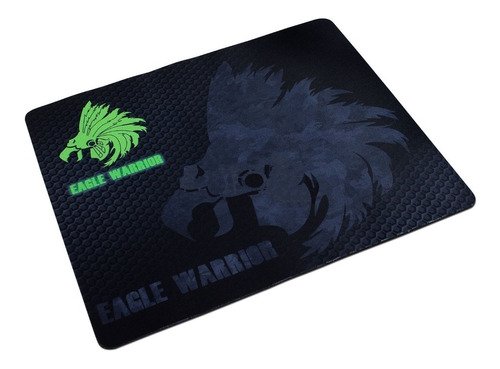 Mouse Pad Eagle Warrior Para Gamer, Caucho Color Negro